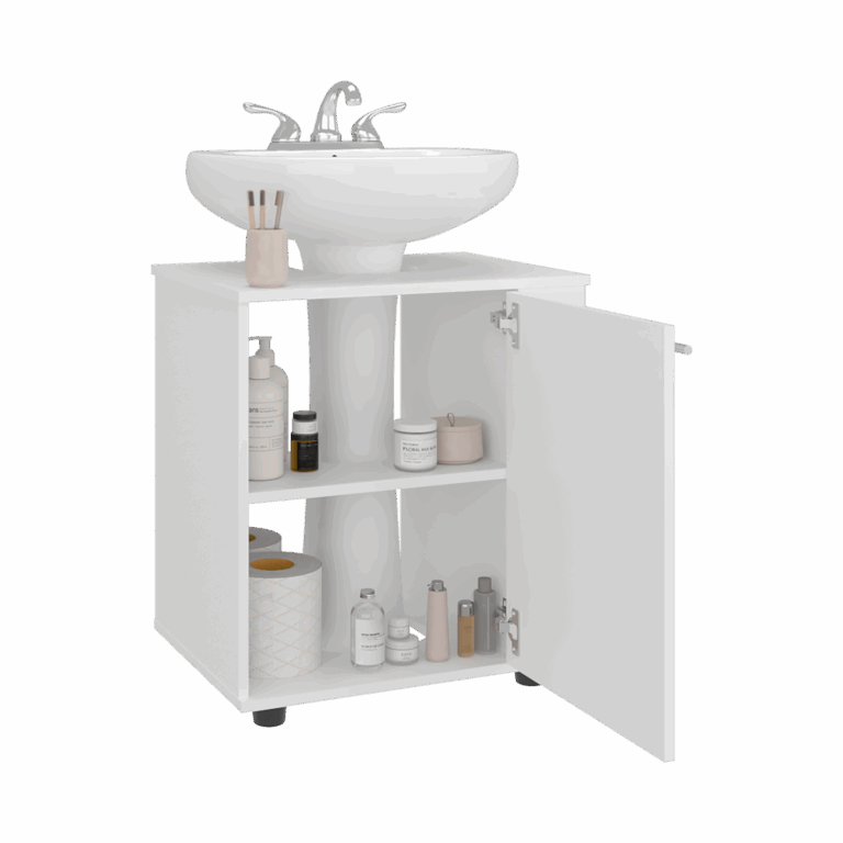 Mueble Lavamanos de Pedestal Phillips 62X56X41 RTA Blanco