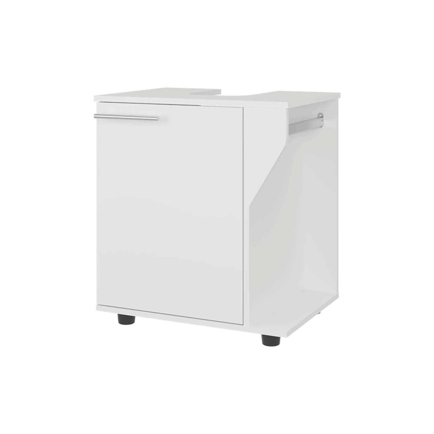 Mueble Lavamanos de Pedestal Phillips 62X56X41 RTA Blanco - Imagen 6