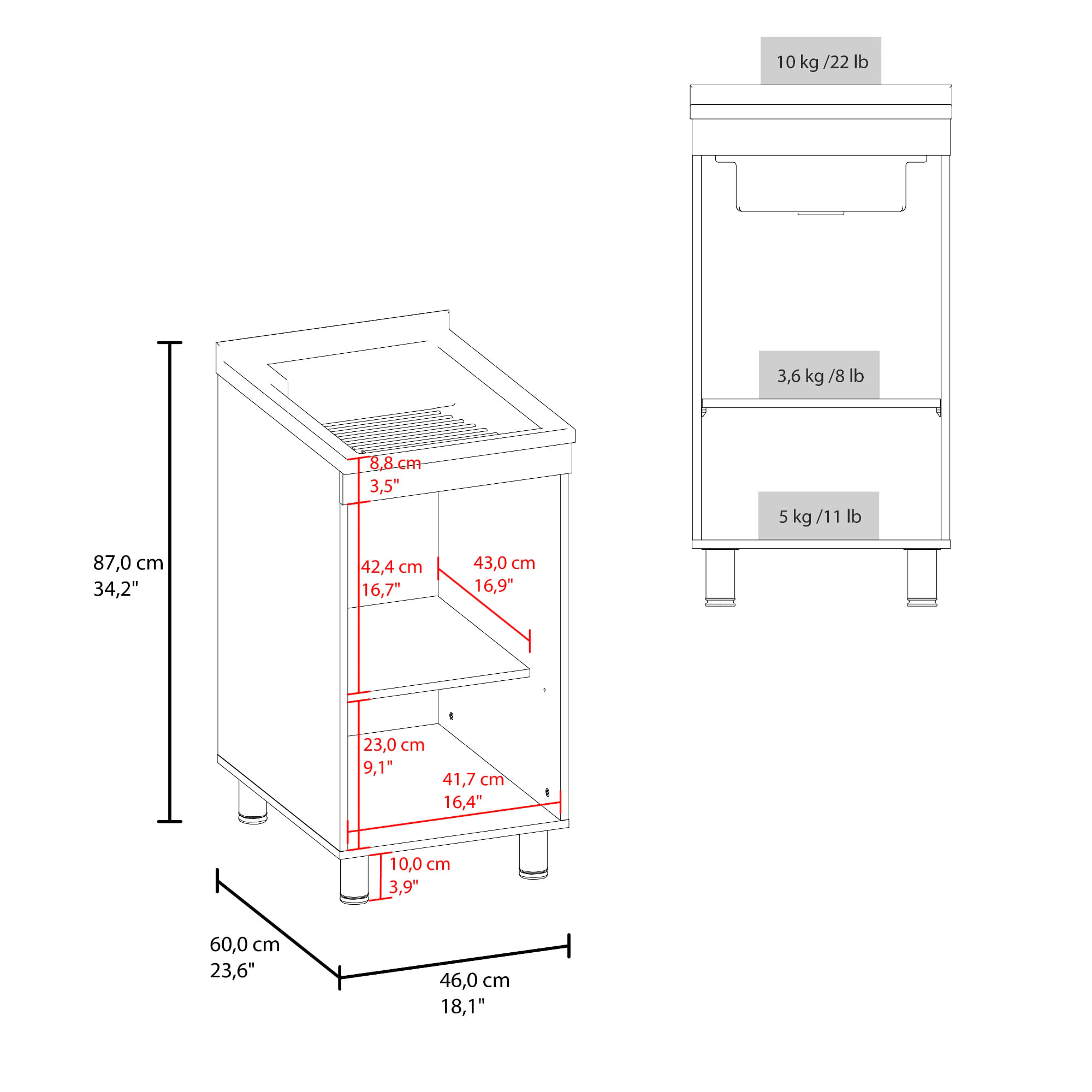Lavadero Darwin 88X40X40 RTA Blanco ZF - Imagen 8