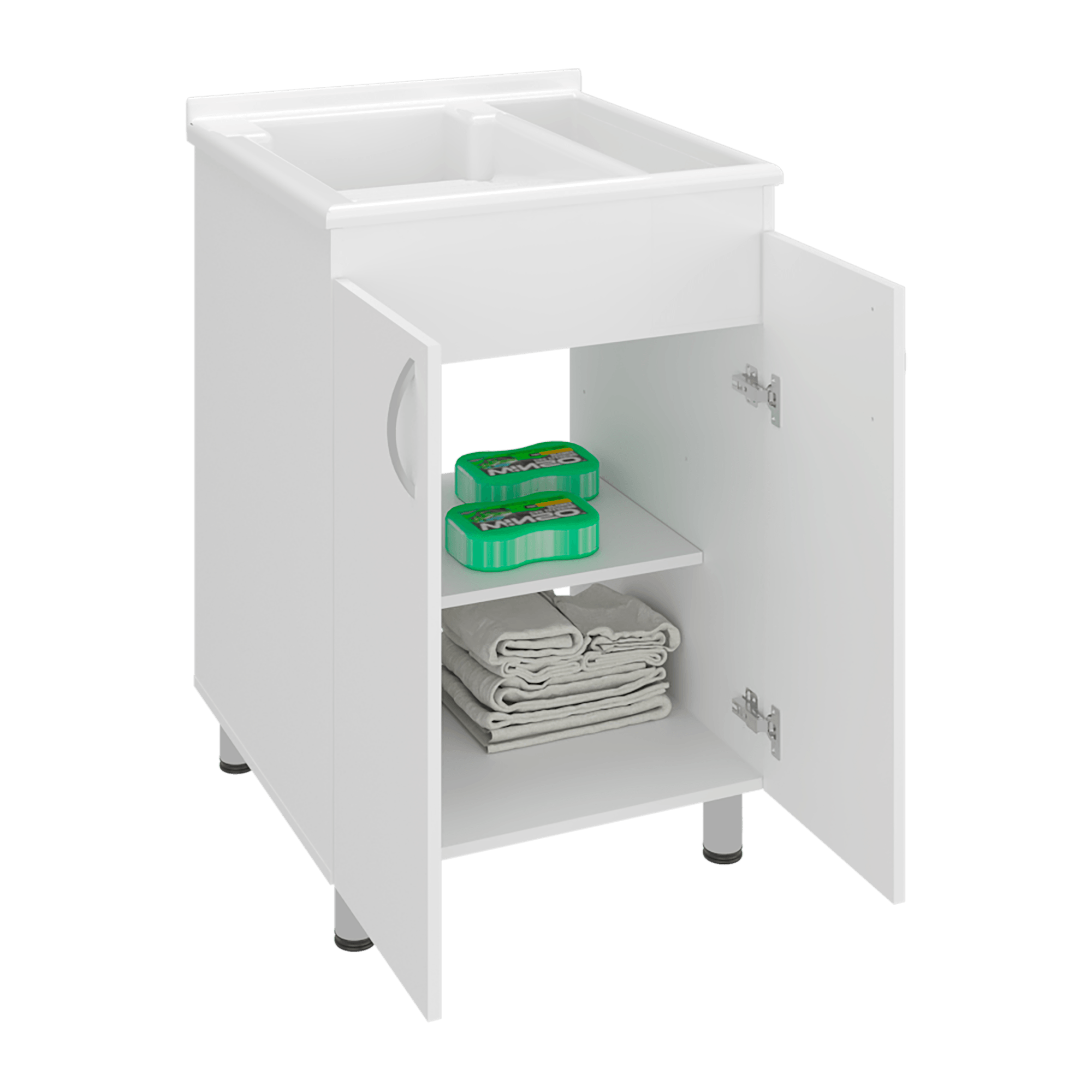 Lavadero Foster 88X60X45 RTA Blanco ZF - Imagen 1