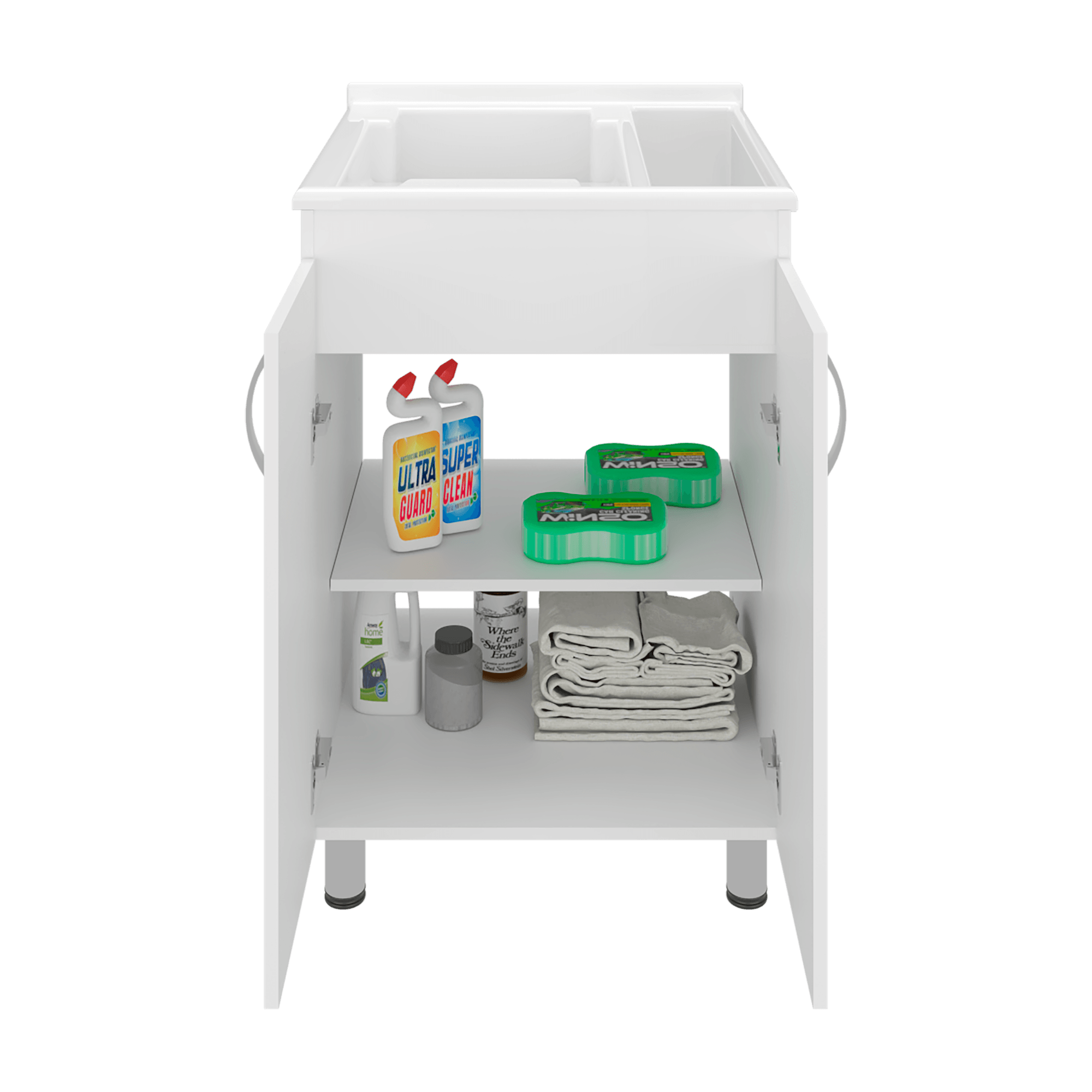 Lavadero Foster 88X60X45 RTA Blanco ZF - Imagen 3