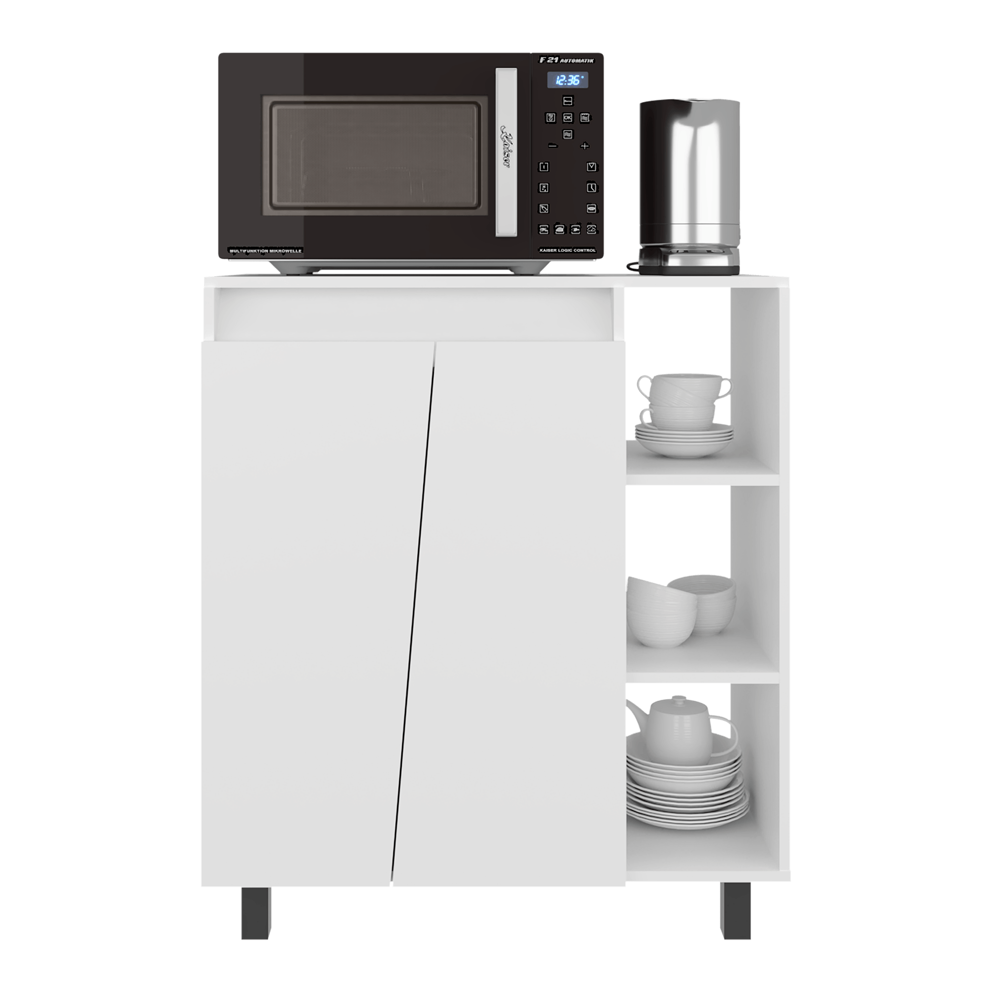 Mueble Microondas Cesena 92X80X41 RTA Blanco ZF - Imagen 4
