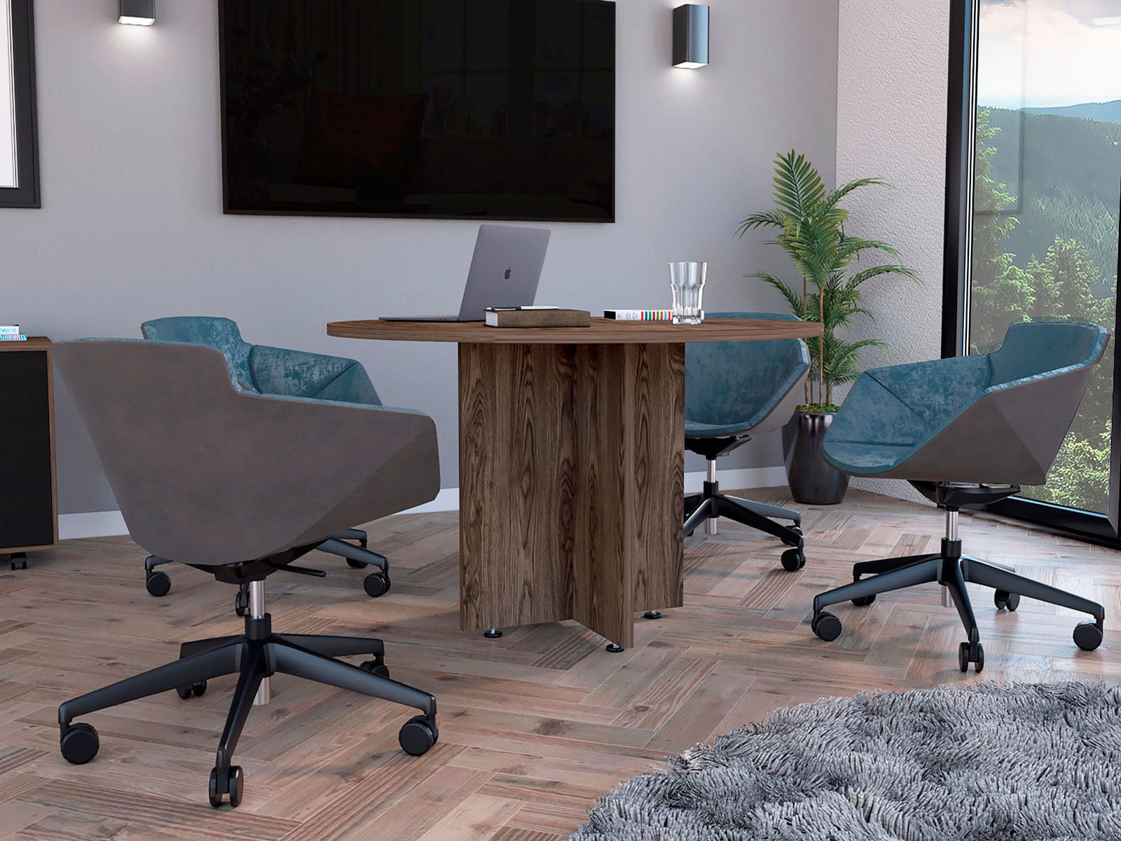 Mesa Redonda Home Office M 120 RTA Milan - Imagen 3