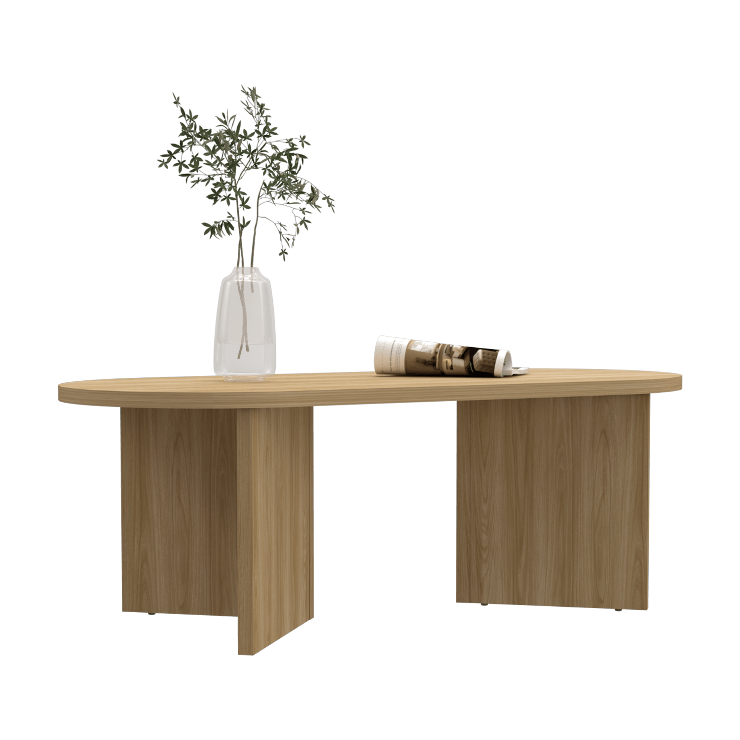 Mesa de centro TED 42X120X52 Fresno Eu - Imagen 1