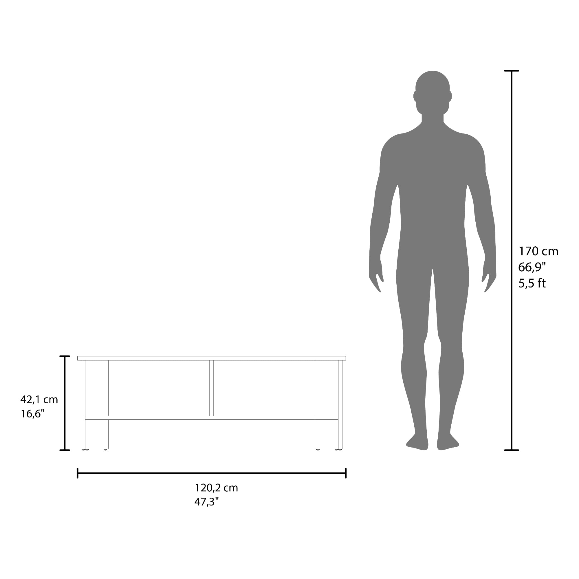 Mesa de Tv Navia 41X120X31 RTA Fresno Eu ZF - Imagen 6