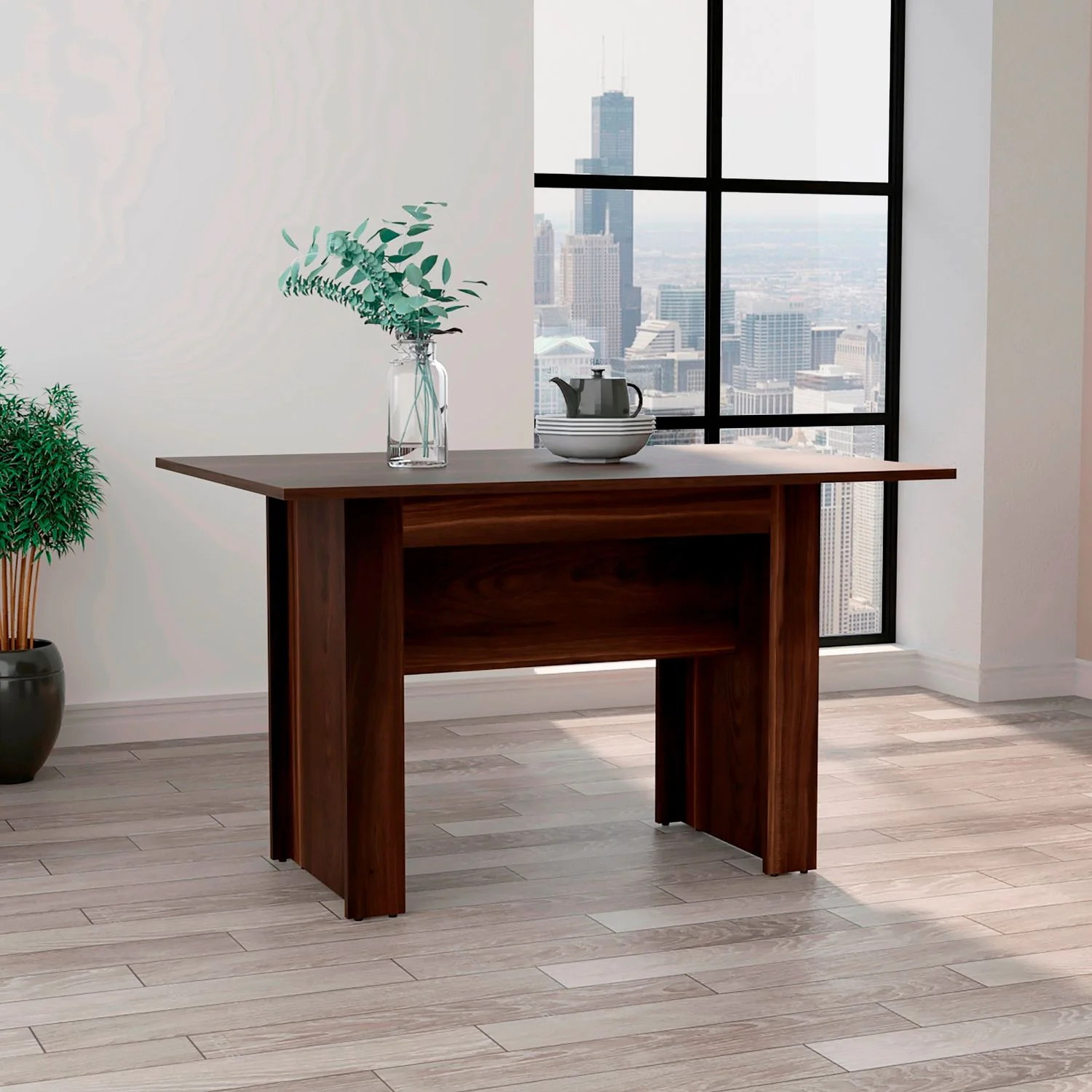 Mesa Comedor Classic 120 X 85 RTA Nogal - Imagen 2