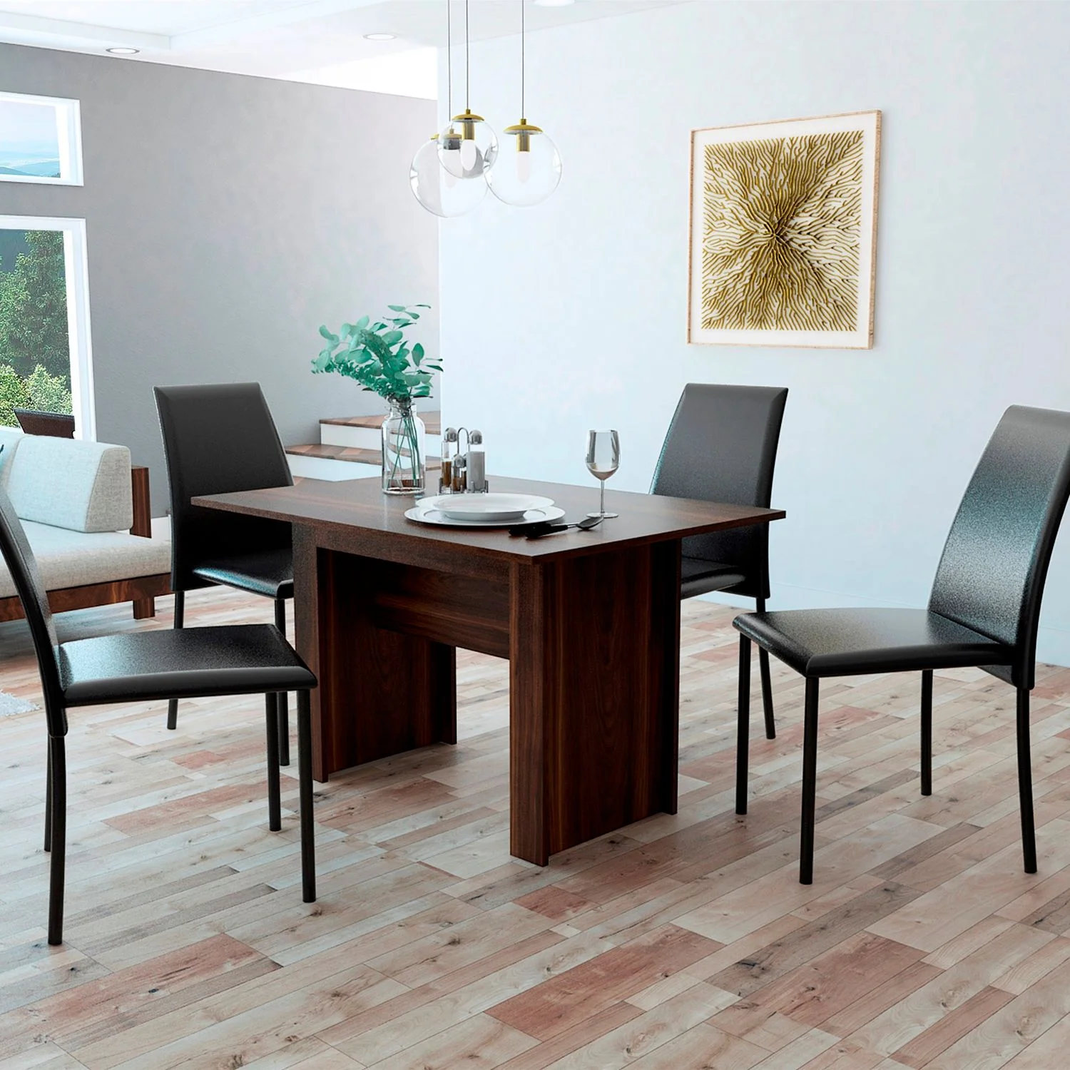 Mesa Comedor Classic 120 X 85 RTA Nogal - Imagen 3