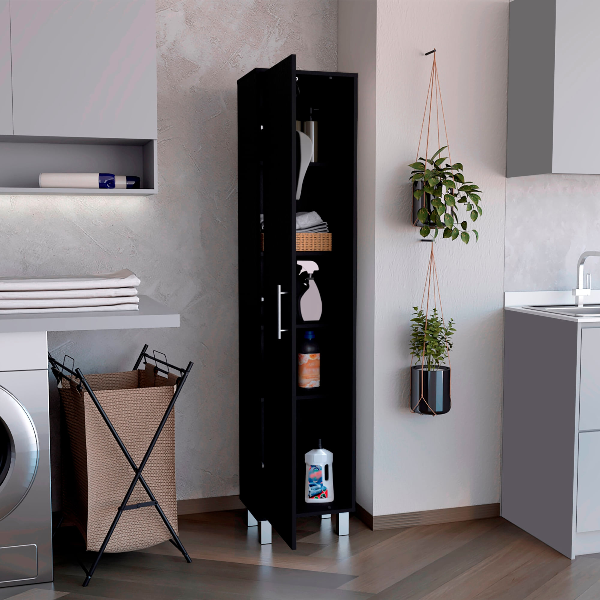 Mueble de Aseo Laska 180X40X30 RTA Wengue ZF - Imagen 2
