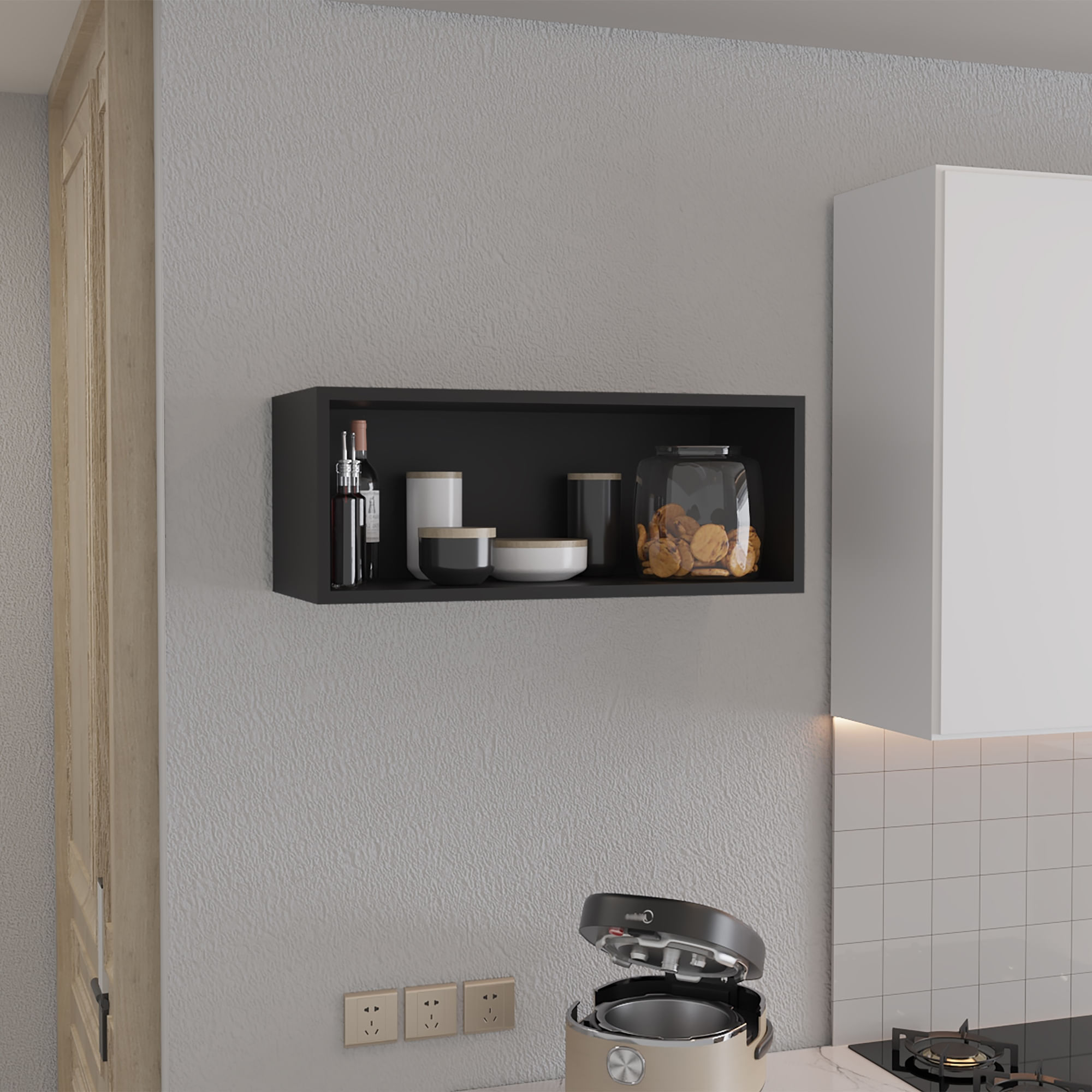 Gabinete Sencillo Pared 30X76X30 RTA Wengue ZF - Imagen 2