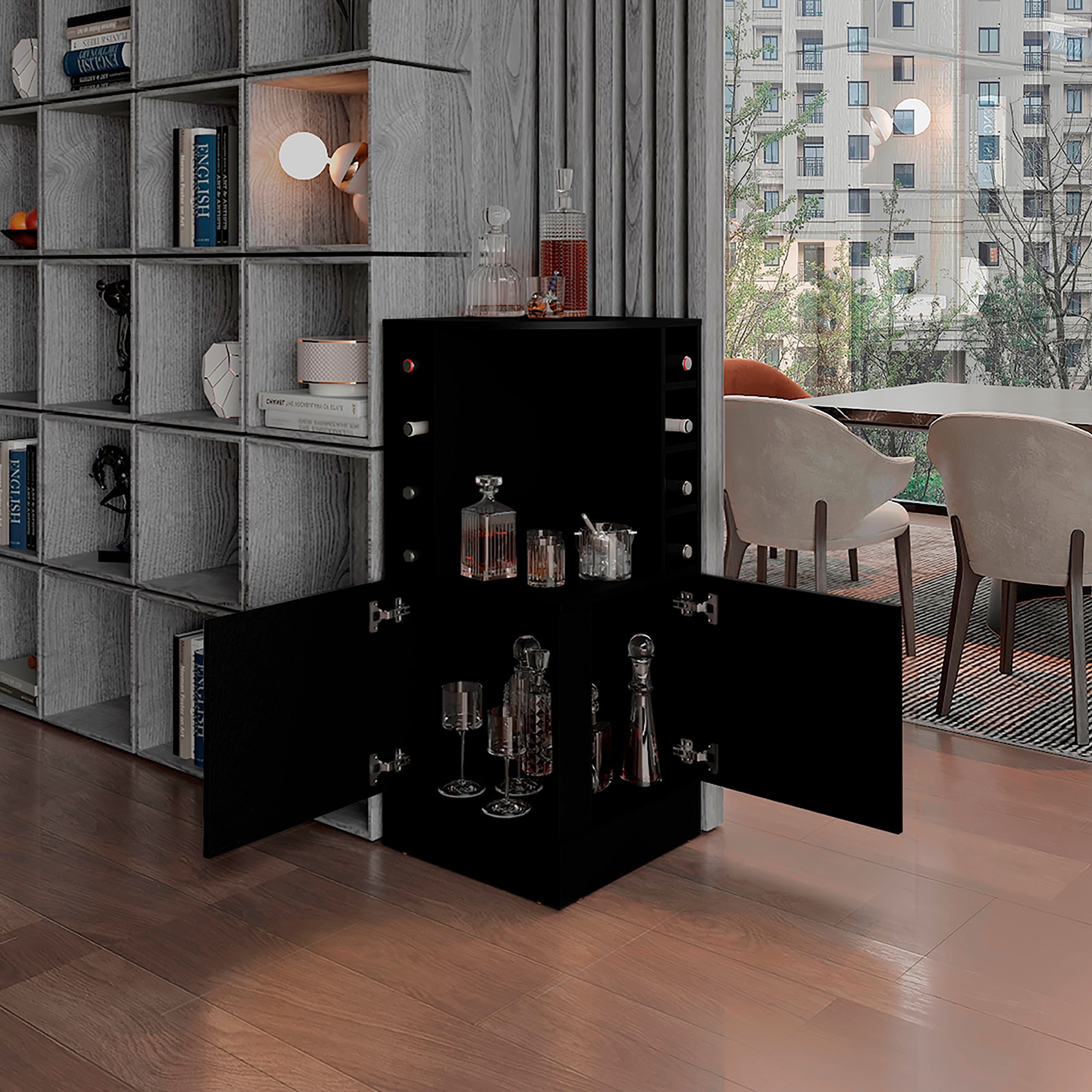 Bar Bajo Esquinero Jakes 108X46X46 RTA Wengue ZF - Imagen 2