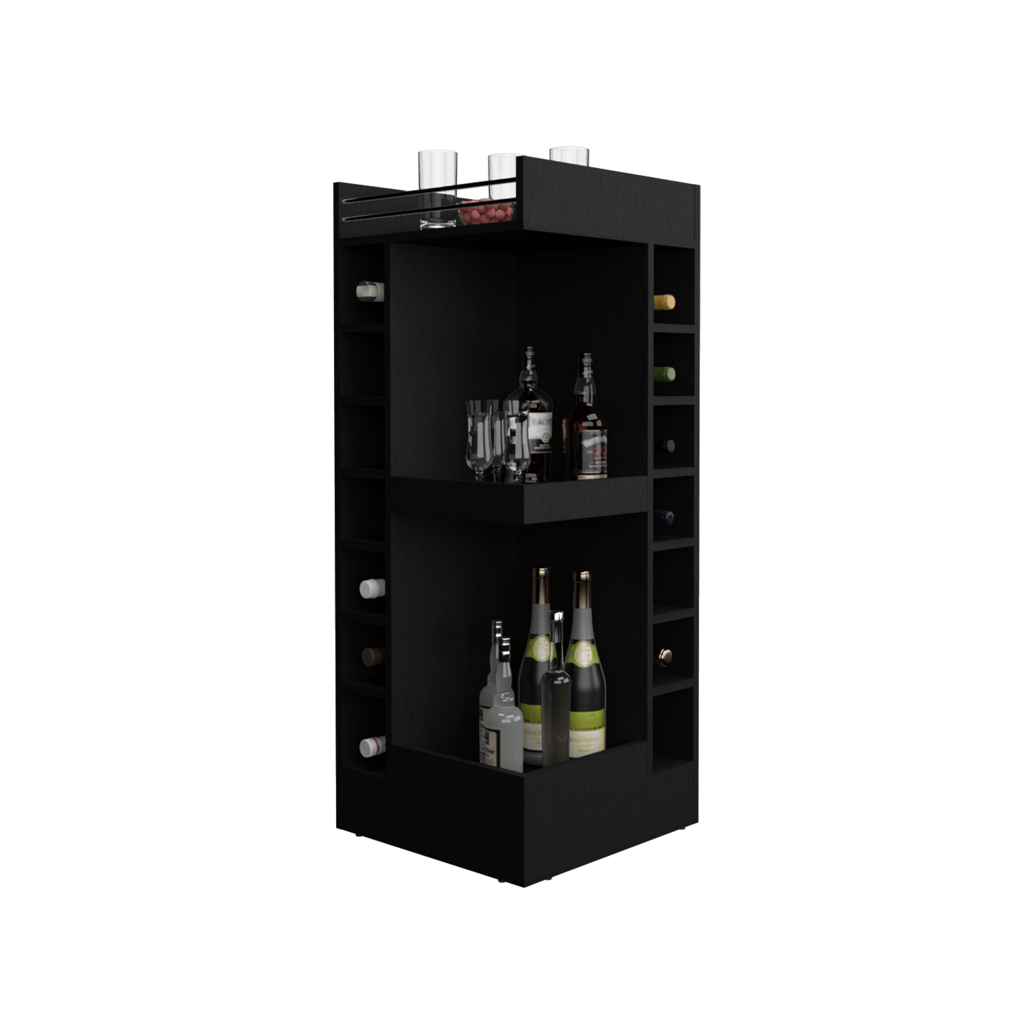 Bar Bajo Esquinero Lyman 111X46X46 RTA Wengue ZF - Imagen 1