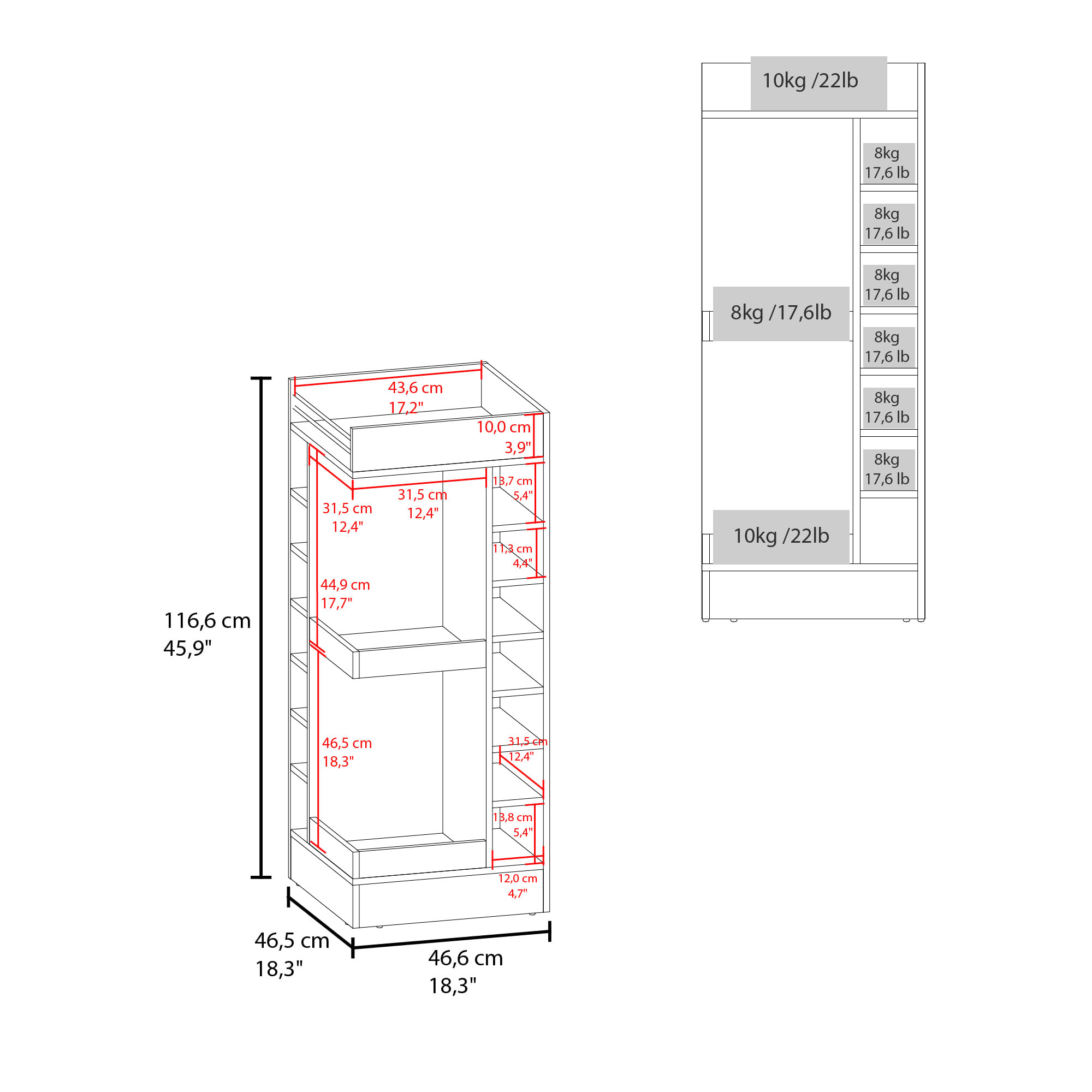 Bar Bajo Esquinero Lyman 111X46X46 RTA Wengue ZF - Imagen 5
