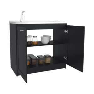 Mueble Inferior de Cocina Zurich 88x98x52 RTA Wengue ZF