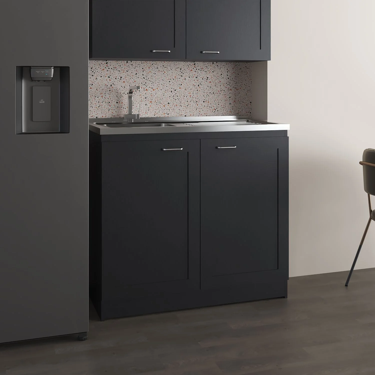 Mueble Inferior de Cocina Zurich 88x98x52 RTA Wengue ZF - Imagen 3