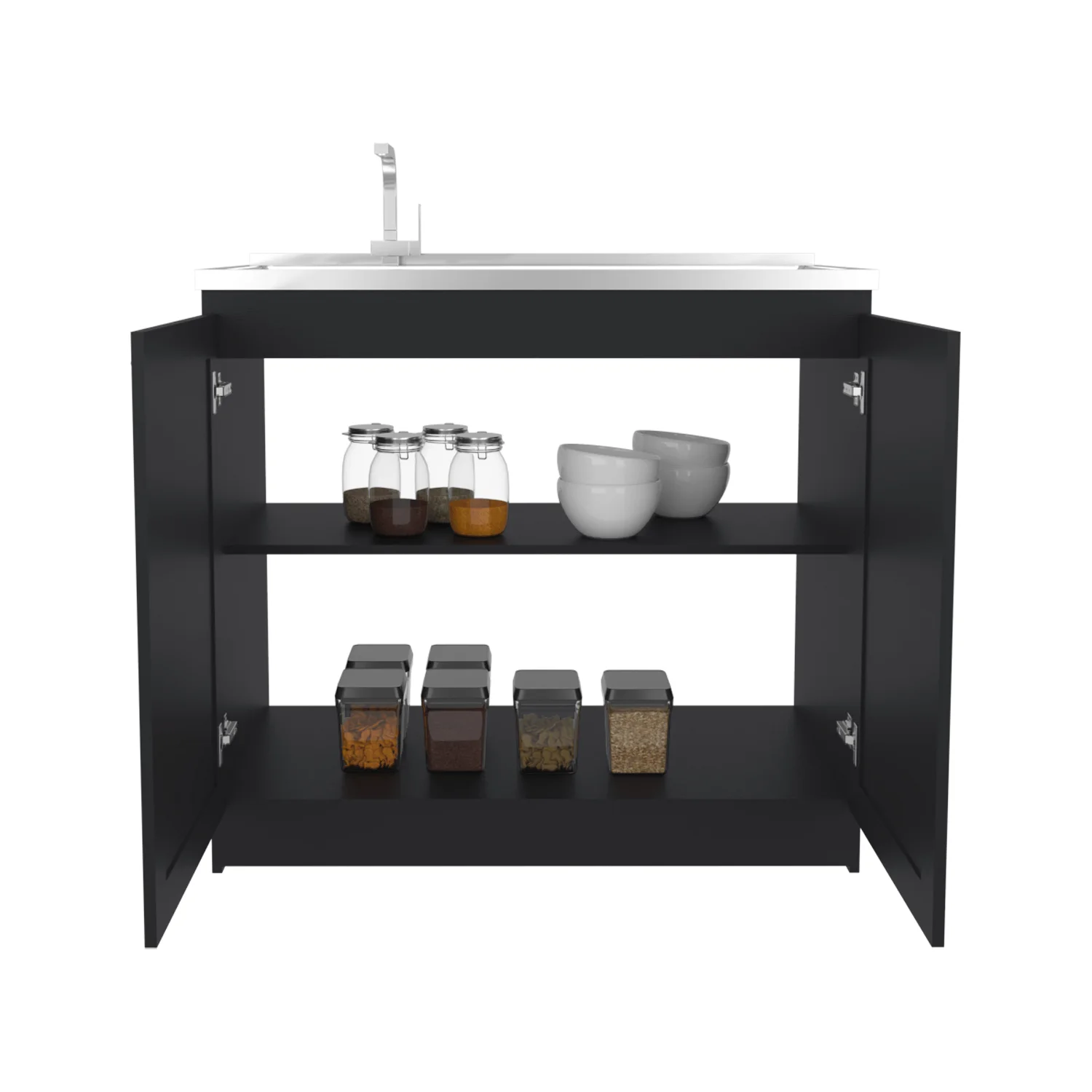 Mueble Inferior de Cocina Zurich 88x98x52 RTA Wengue ZF - Imagen 4