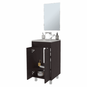 Set Mueble de Baño Brandy + Espejo Bolonia 84X45X45 RTA Wengue ZF
