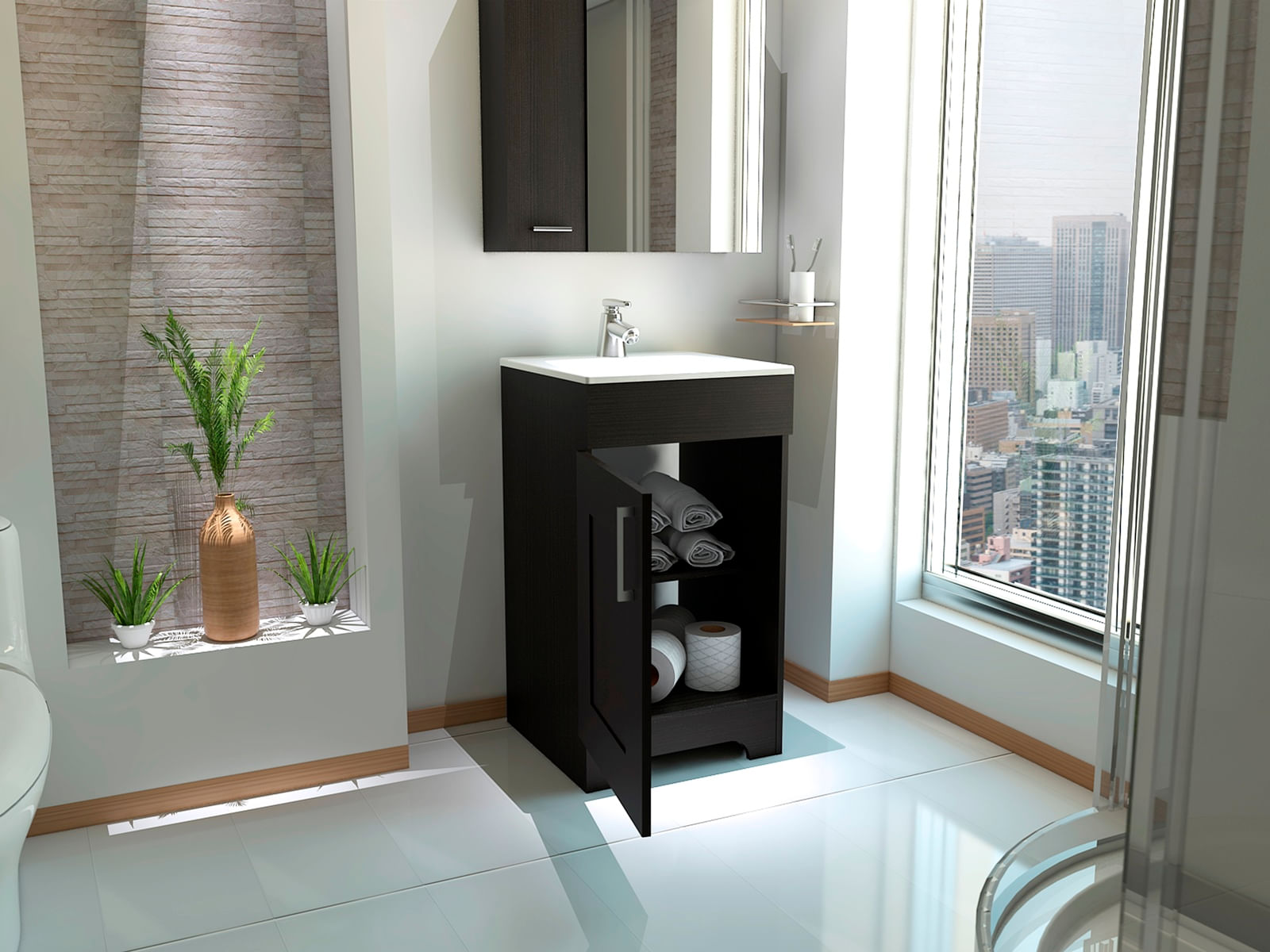 Mueble lavamanos Barcelona 2 RTA Wengue - Imagen 3