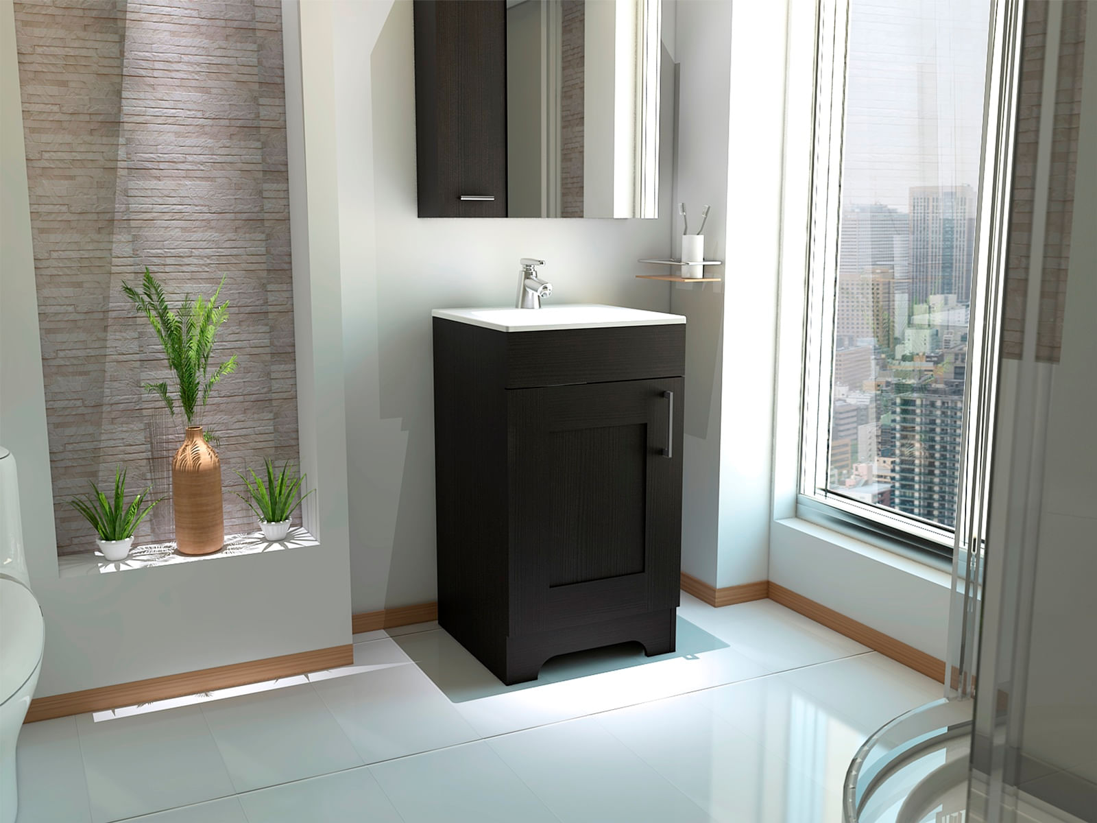 Mueble lavamanos Barcelona 2 RTA Wengue - Imagen 4