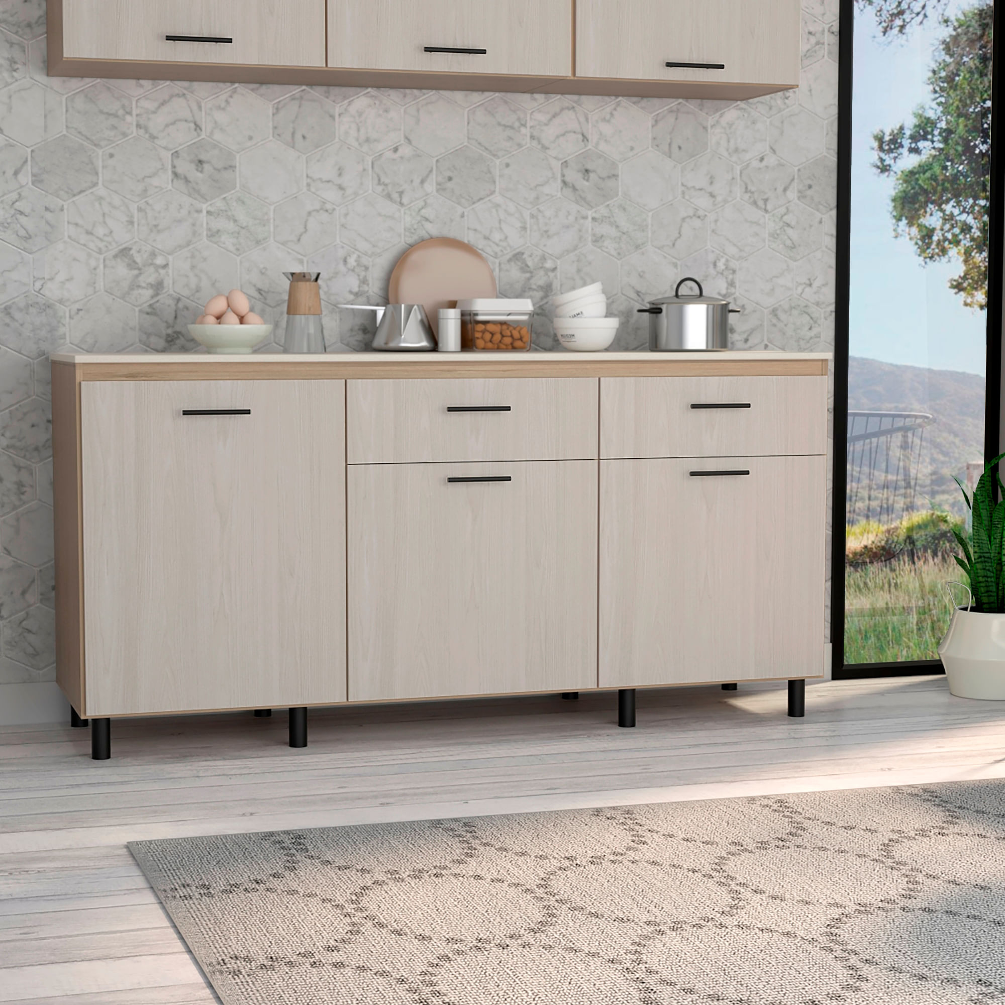 Modulo Inferior 180 Cocina Gante RTA Rovere Niebla - Imagen 3