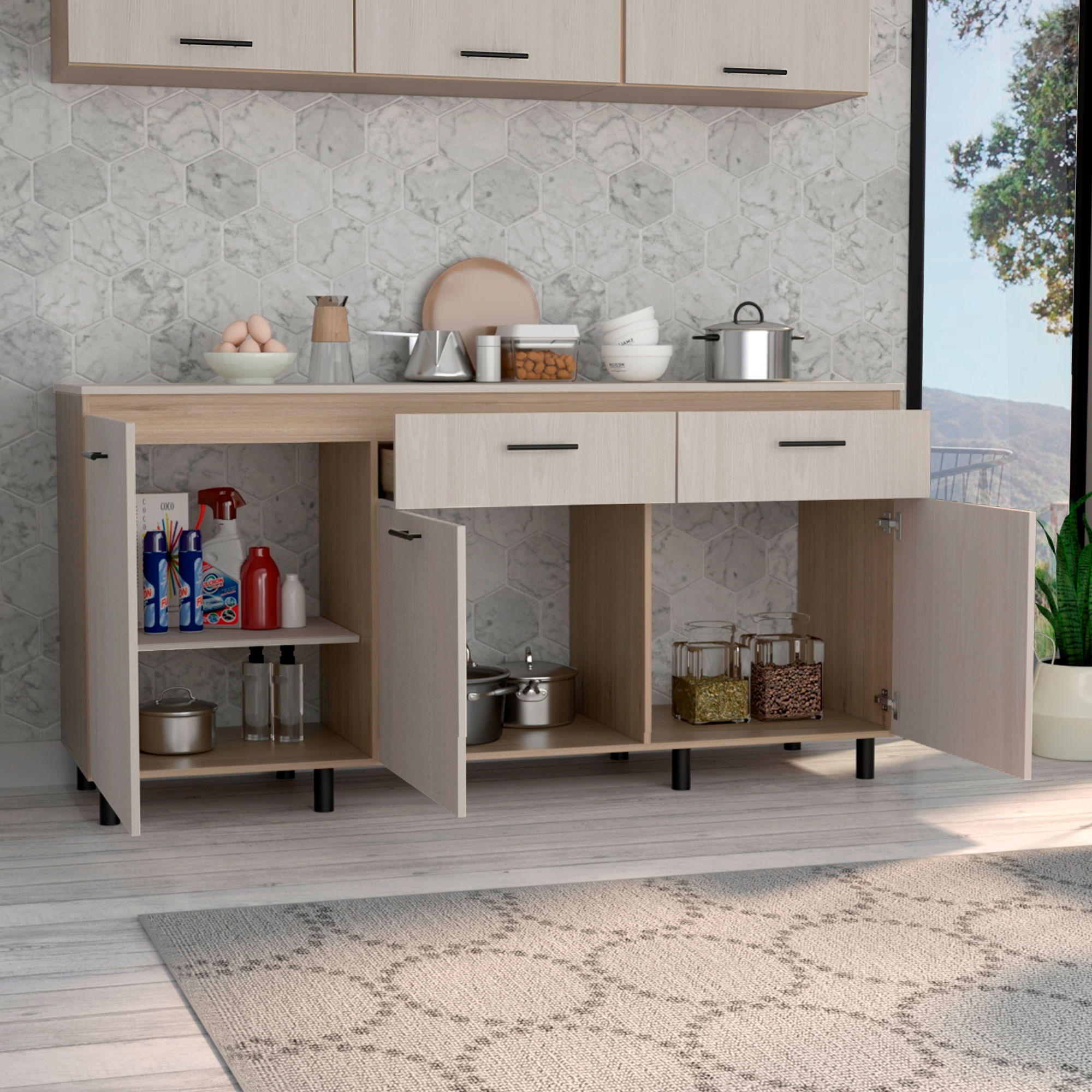 Modulo Inferior 180 Cocina Gante RTA Rovere Niebla - Imagen 4