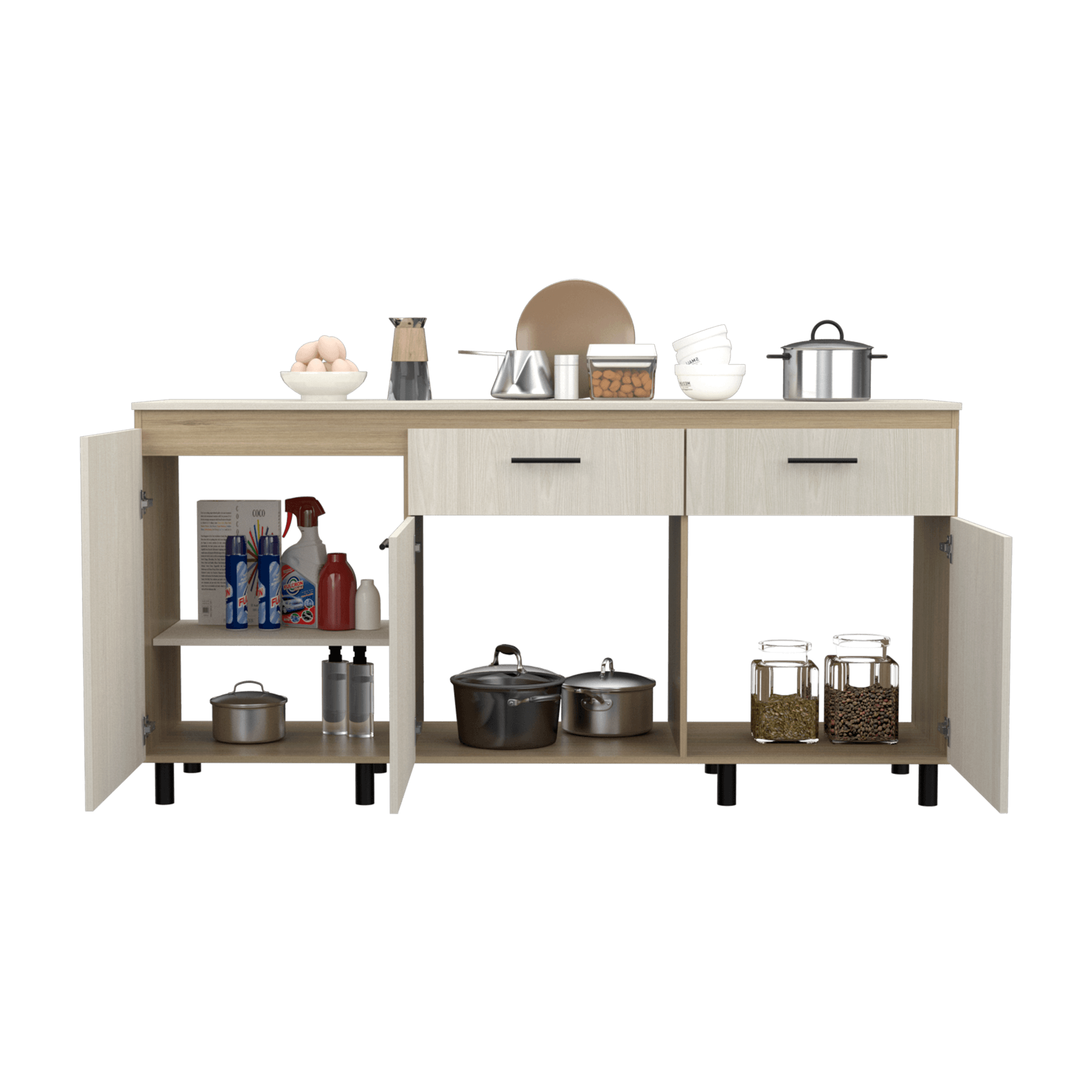 Modulo Inferior 180 Cocina Gante RTA Rovere Niebla - Imagen 2