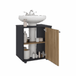 Mueble Lavamanos de Pedestal Phillips 62X56X41 RTA Wengue Fresno