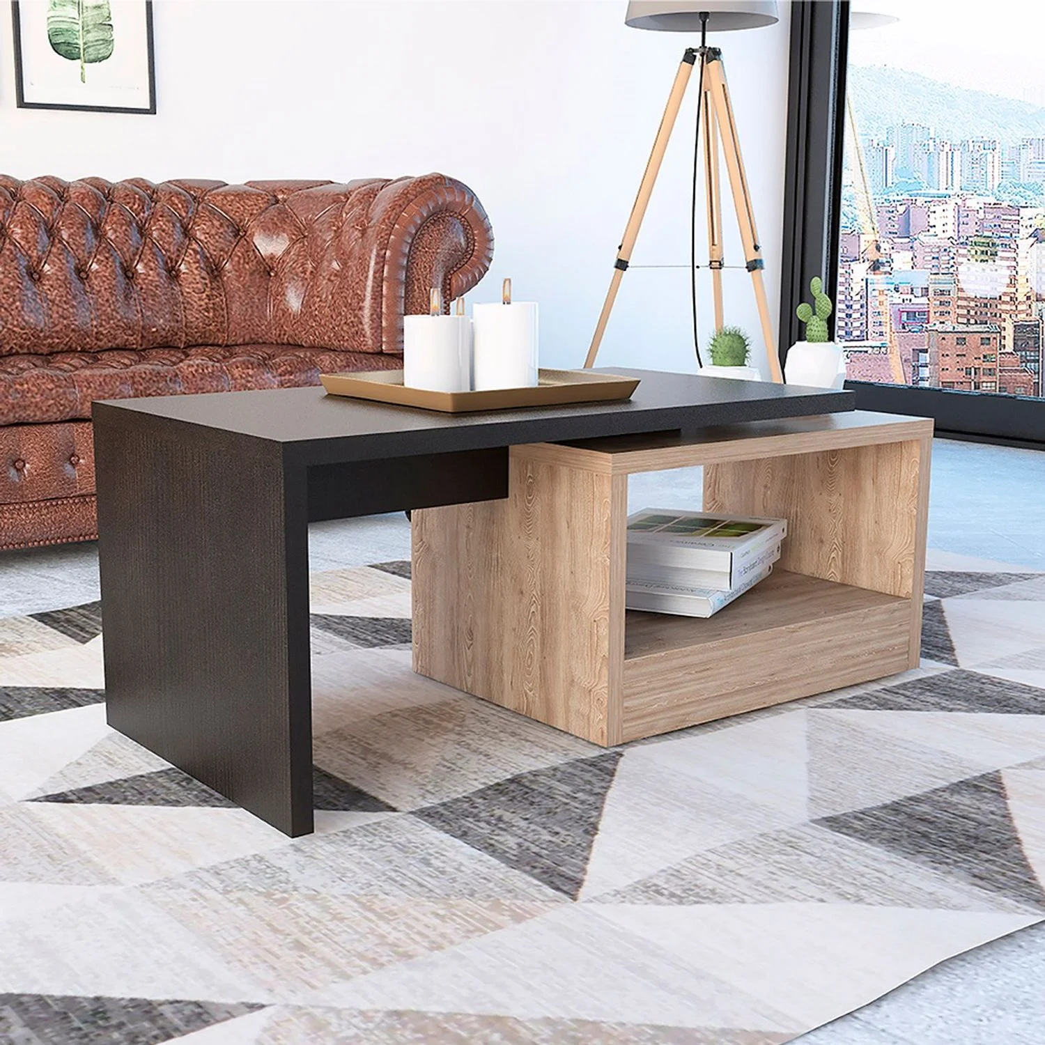 Mesa De Centro Kaia Wengue+Miel - Imagen 5