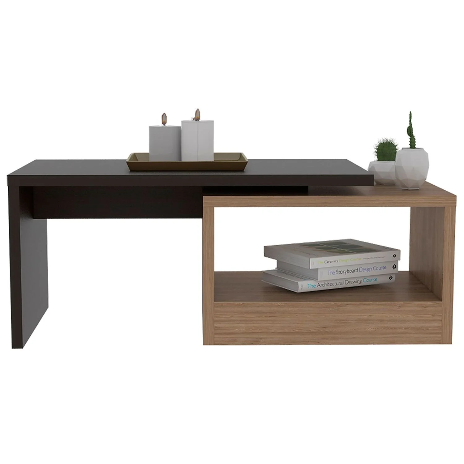 Mesa De Centro Kaia Wengue+Miel - Imagen 2