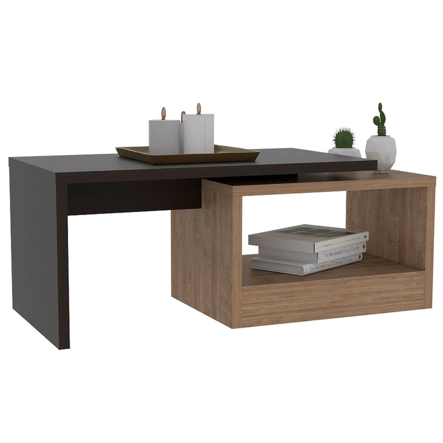 Mesa De Centro Kaia Wengue+Miel - Imagen 1