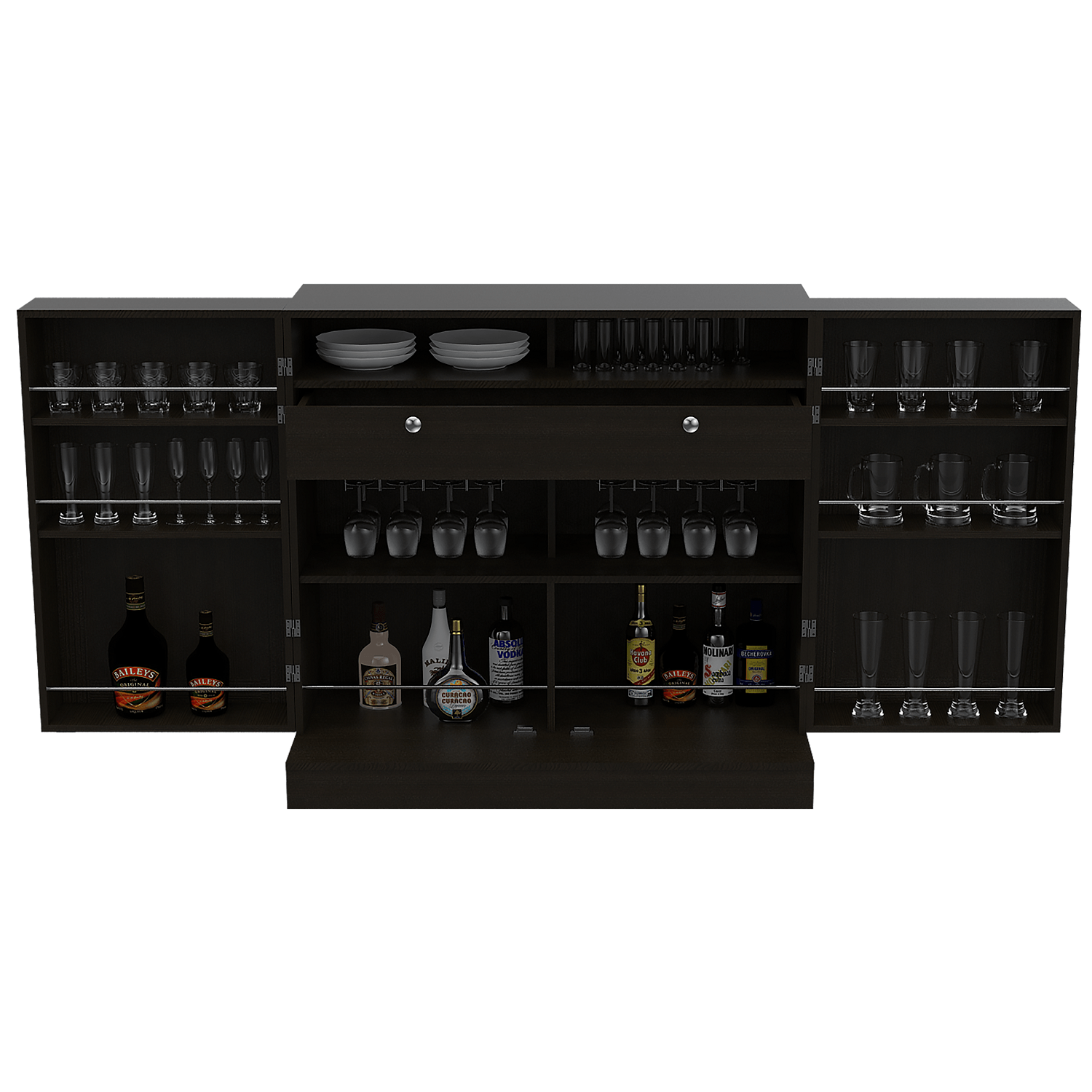 Mueble Bar Normandia Bajo RTA Wengue - Imagen 4