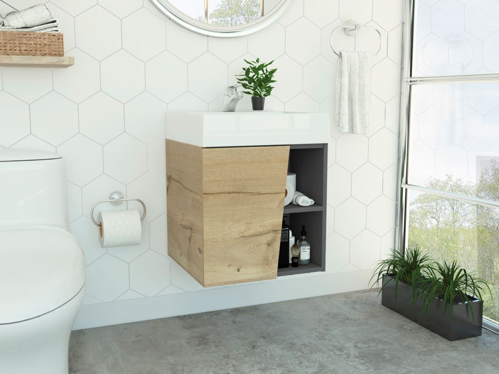 Mueble Baño Fussion Vital 45 Corona Plomo Duna - Imagen 2