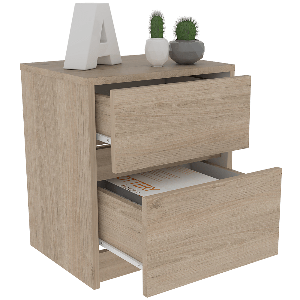 Nochero Trivor Rovere+Blanco - Imagen 1
