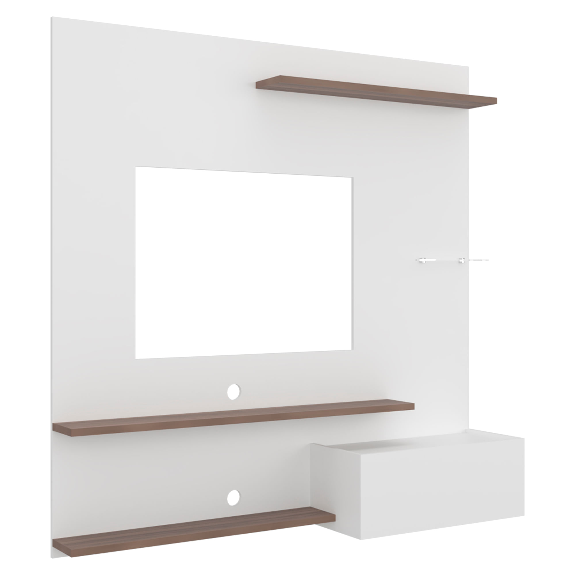 Panel de Tv Henry 180X180X36 RTA Blanco Mqz Avellana - Imagen 4