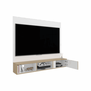 Panel TV 65” Dassel 132X150X29 RTA Blanco Fresno