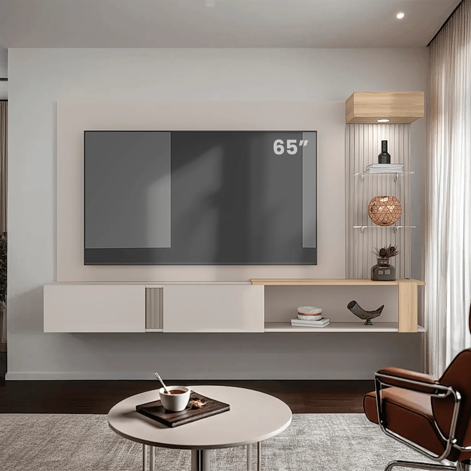 Panel de TV Isolde 132X208X734 RTA Capri Fresno - Imagen 8