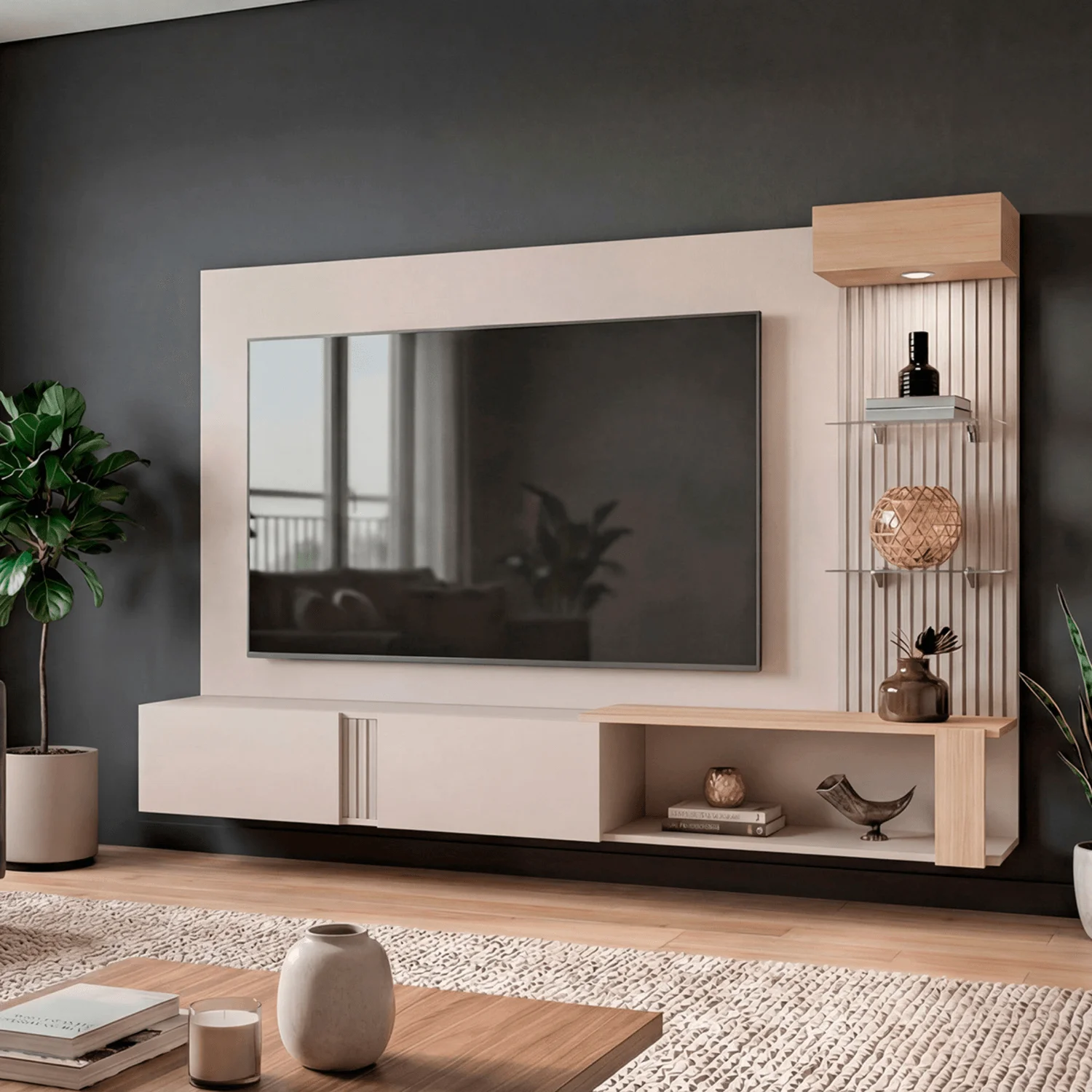 Panel de TV Isolde 132X208X734 RTA Capri Fresno - Imagen 11