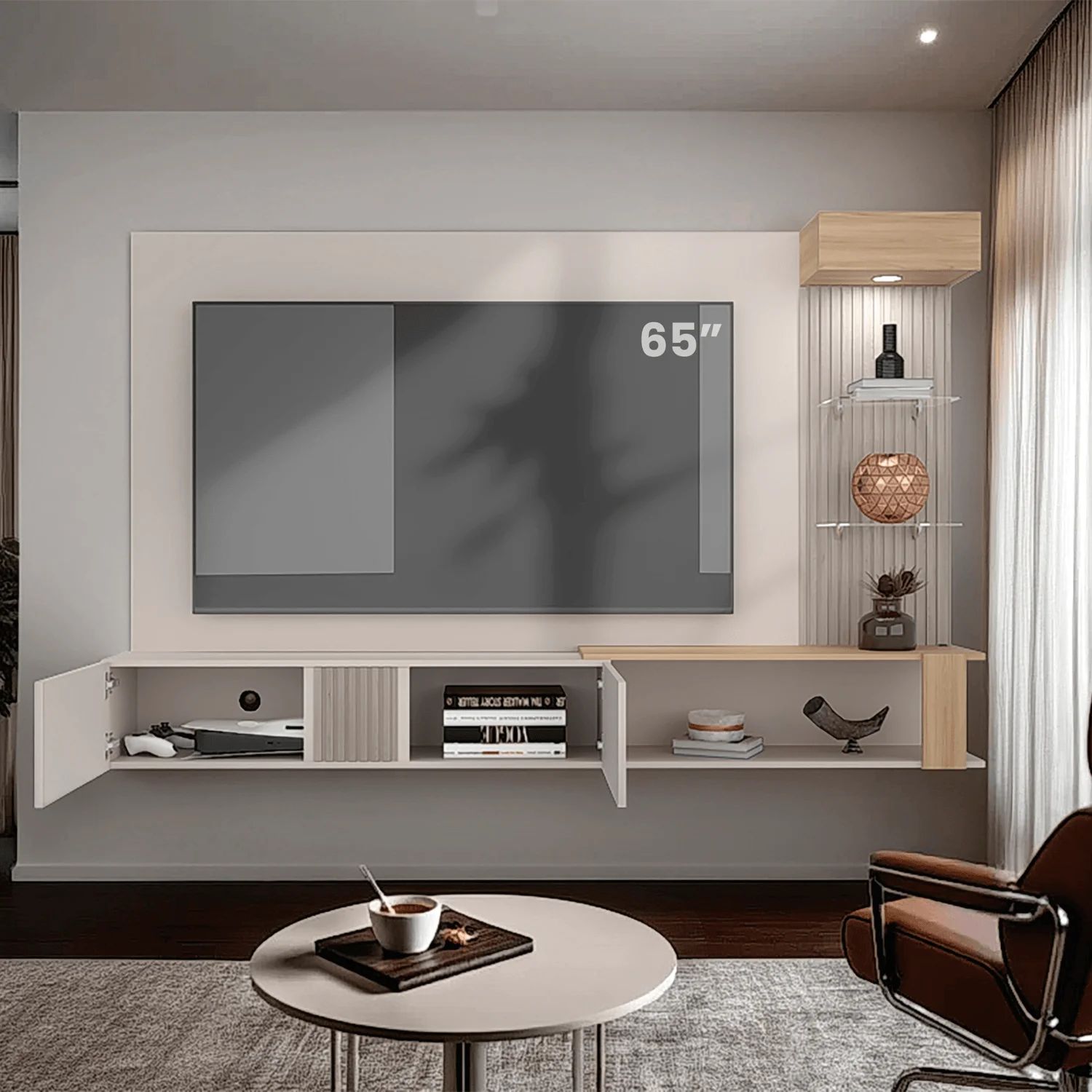 Panel de TV Isolde 132X208X734 RTA Capri Fresno - Imagen 13