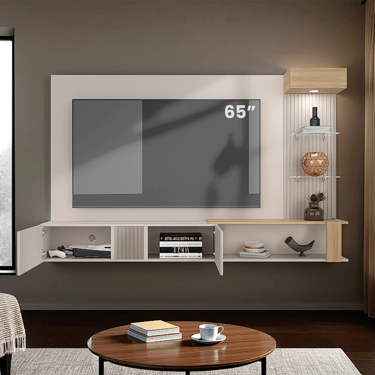 Panel de TV Isolde 132X208X734 RTA Capri Fresno - Imagen 14