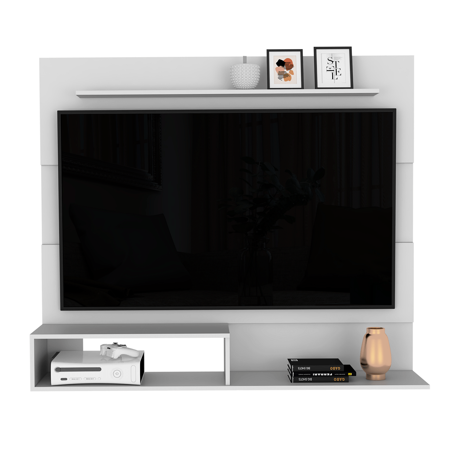 Panel Tv Beijing Blanco Nevado - Imagen 4