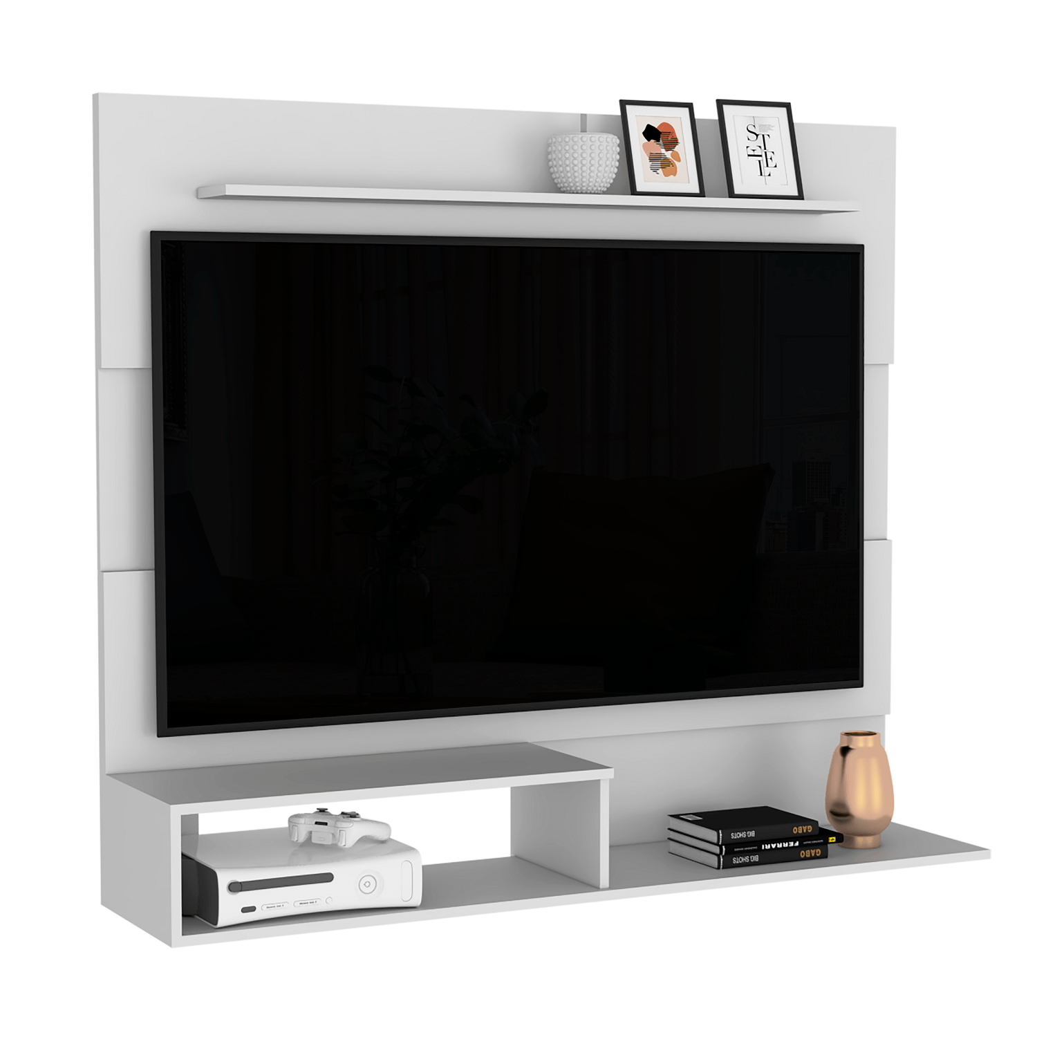Panel Tv Beijing Blanco Nevado - Imagen 1