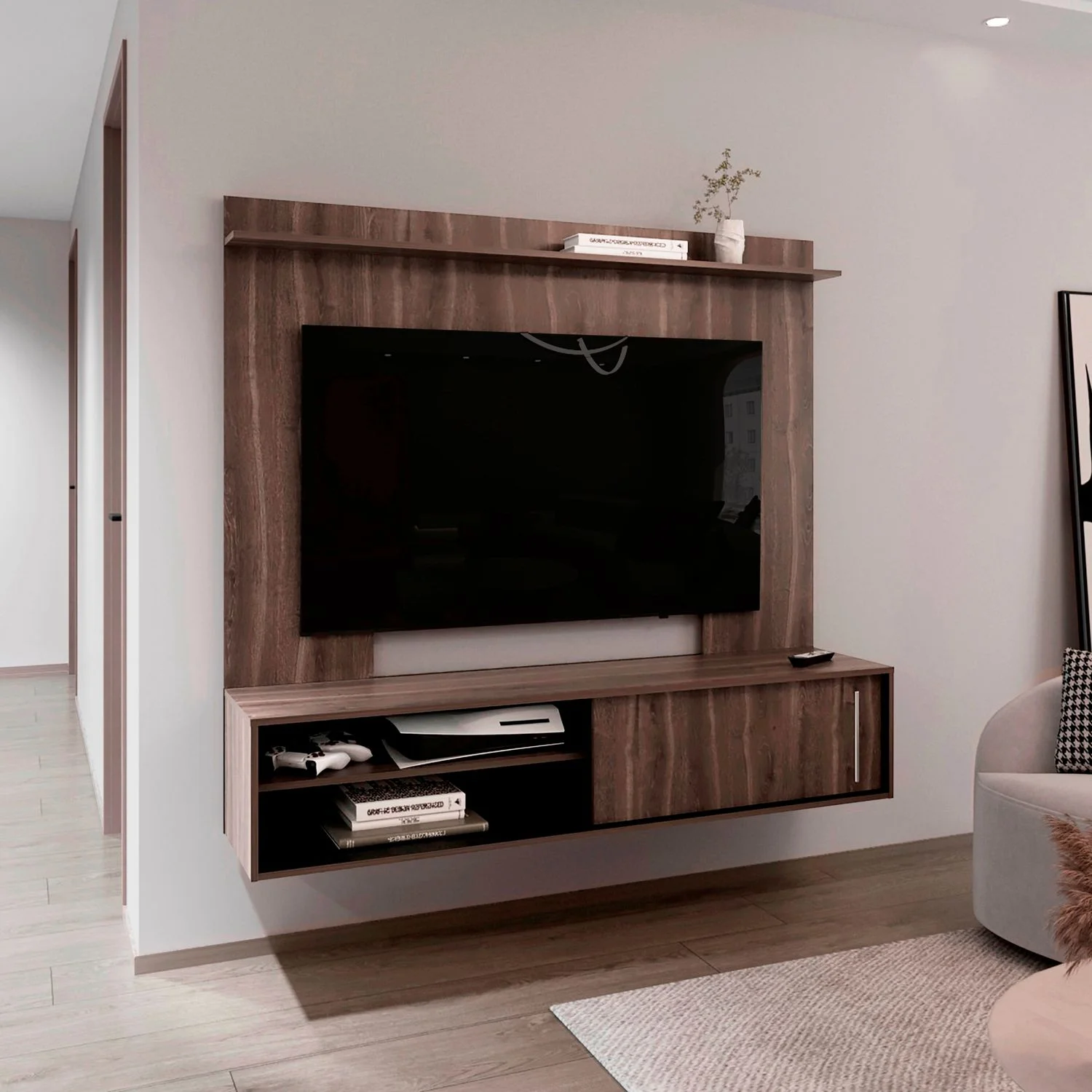 Panel Tv Bigaf 145,6x160x38 RTA Milan/Wengue - Imagen 3