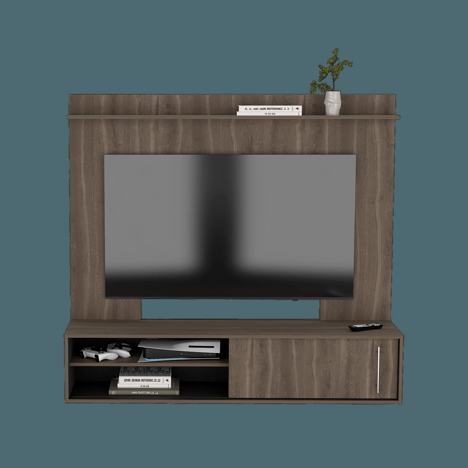 Panel Tv Bigaf 145,6x160x38 RTA Milan/Wengue - Imagen 4