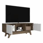 Rack para TV 55'' Romero Finlandek Bellota Blanco