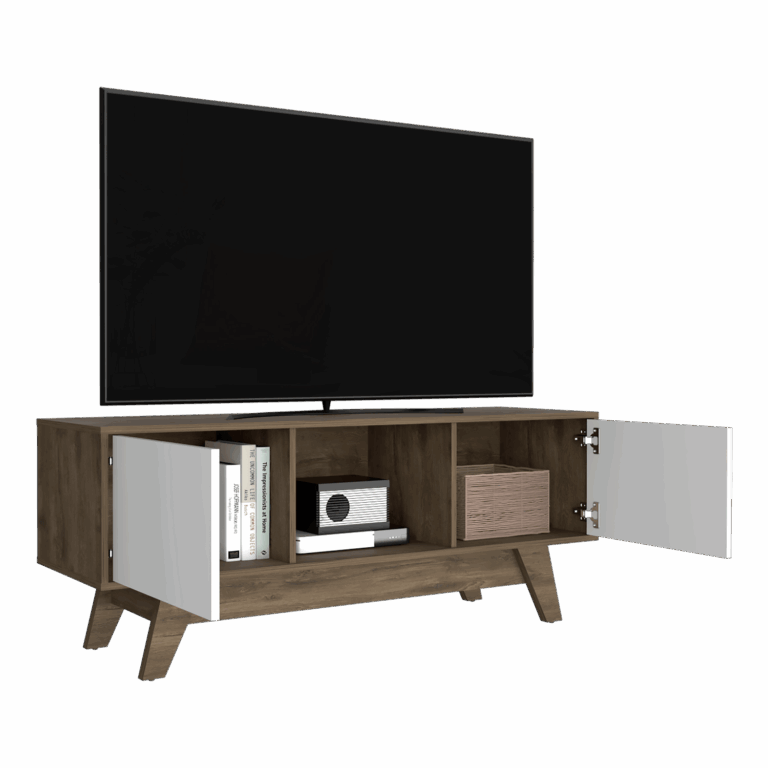Rack para TV 55'' Romero Finlandek Bellota Blanco