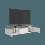 Rack Tv Serena 51X180X40 RTA Blanco Mqz Fresno