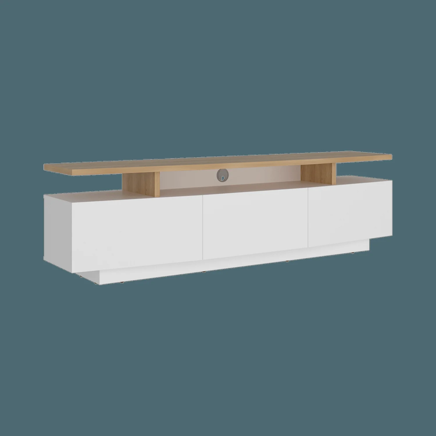 Rack Tv Serena 51X180X40 RTA Blanco Mqz Fresno - Imagen 6