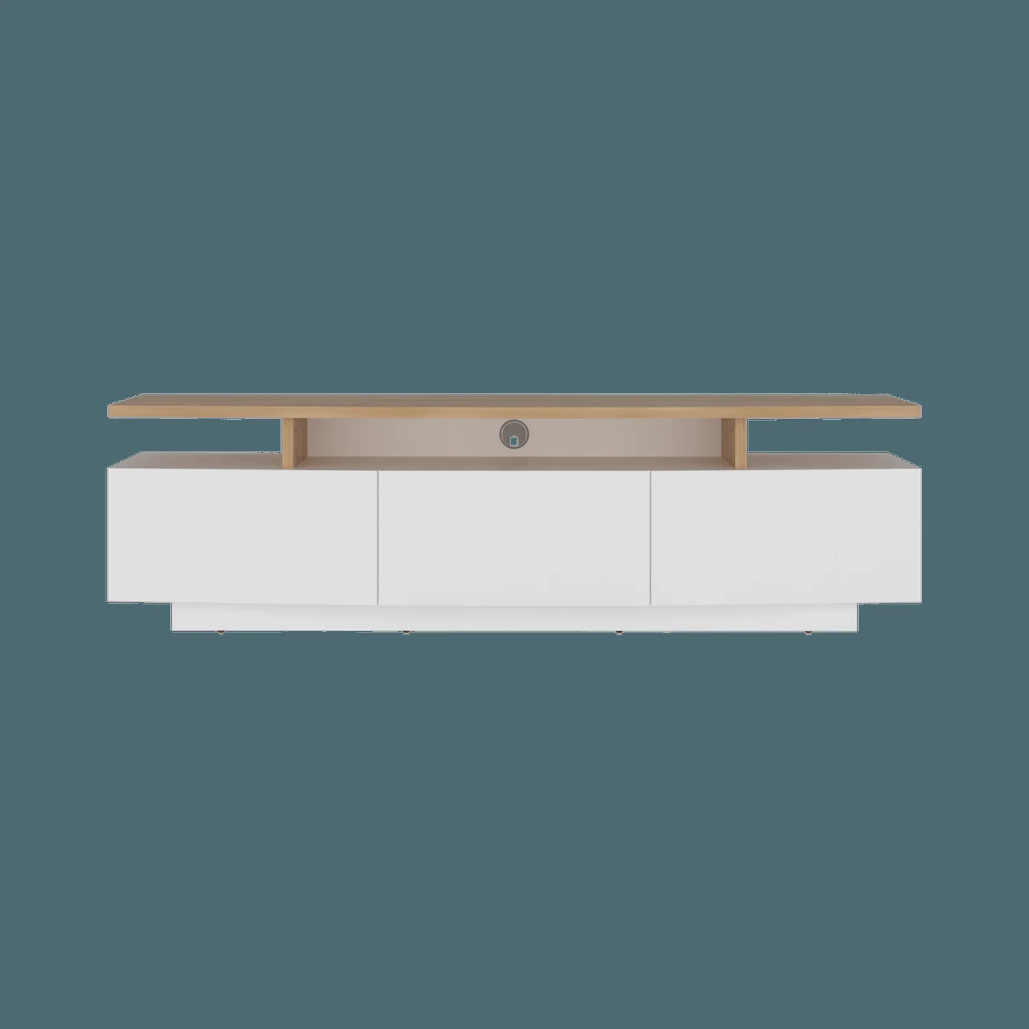 Rack Tv Serena 51X180X40 RTA Blanco Mqz Fresno - Imagen 8