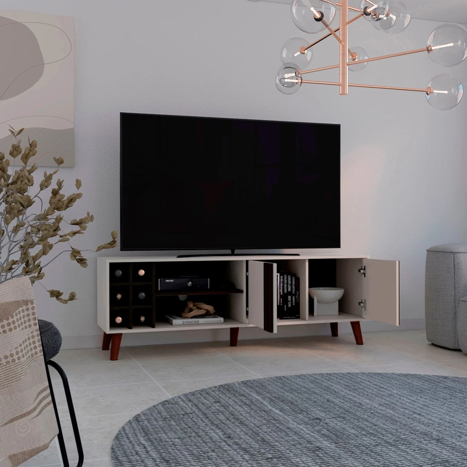 Rack para TV 65'' Lane 55X160 RTA Milan Capri - Imagen 2