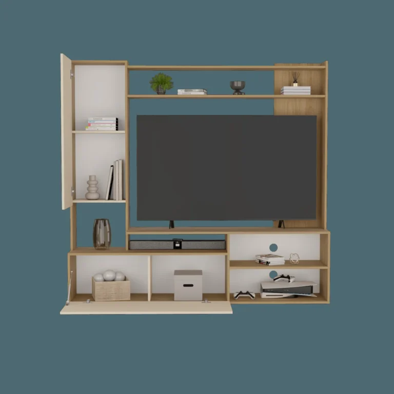 Rack TV Nolic 167x178x35 RTA Fresno Europeo + Capri