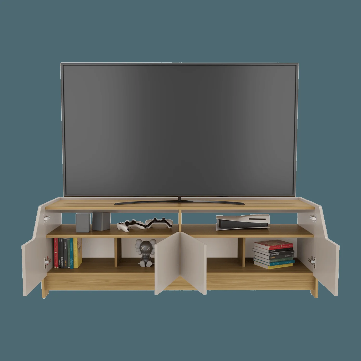 Rack para TV Holt 56x163x42 RTA Fresno Eu + Capri - Imagen 4